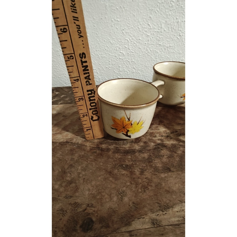 Vintage Mikasa  Set Of 4 Imperial Maple Leaf Mugs Made In‎ Japan - Picture 7 of 9